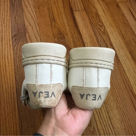 Veja Urca Nautico Lace Up Side Logo Sneaker White Grey Womens Size 10 - Picture 6 of 11